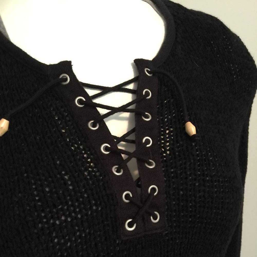 Gorgeous Lace Up Sweater